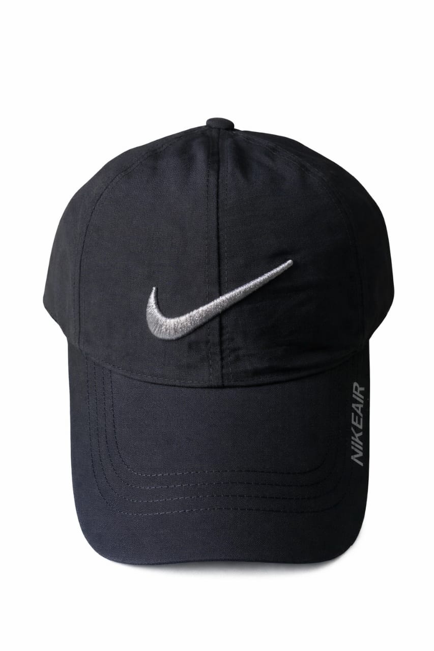 Black Nike Dri-FIT Cap with Silver Swoosh