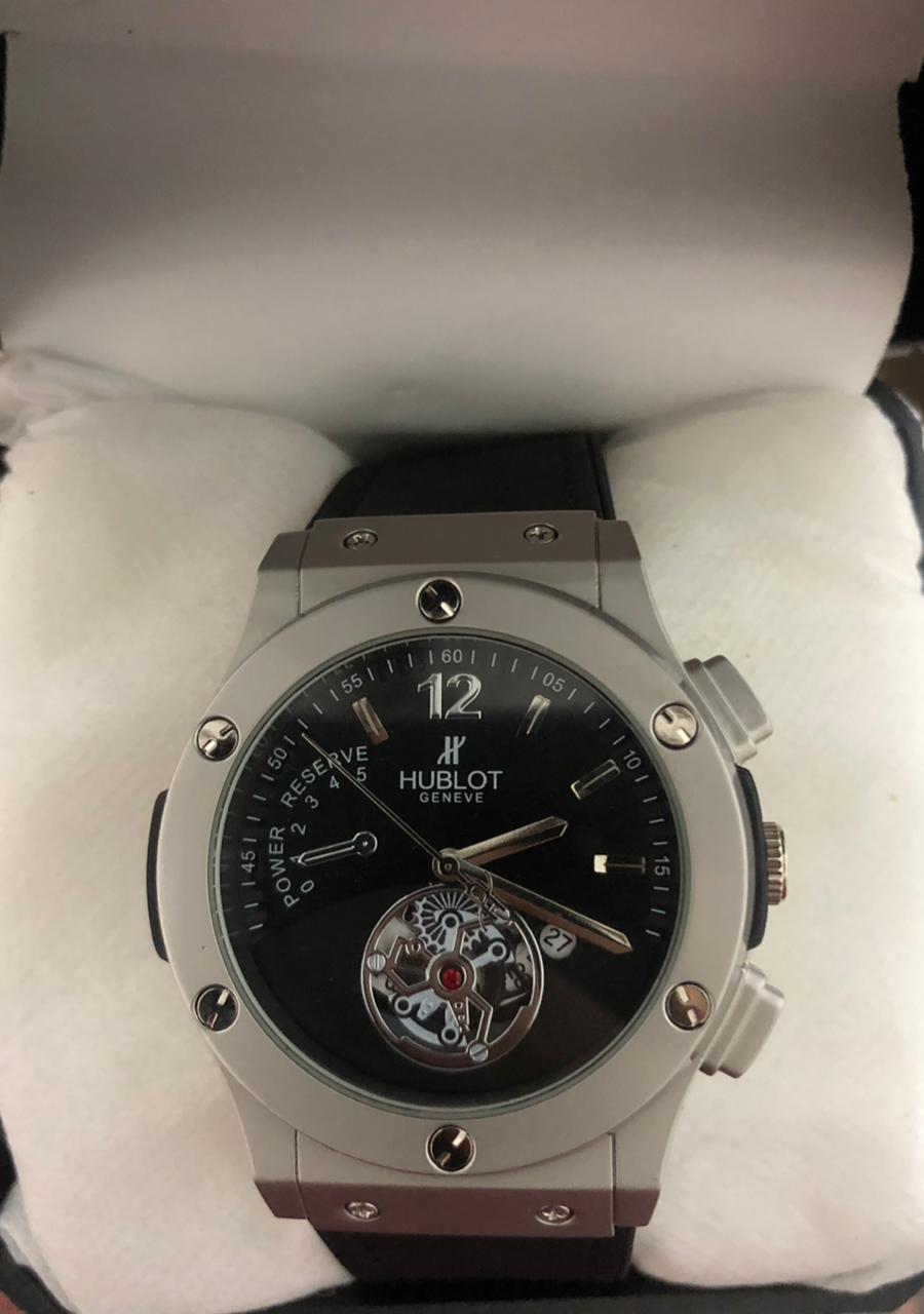 Hublot black strap black dial