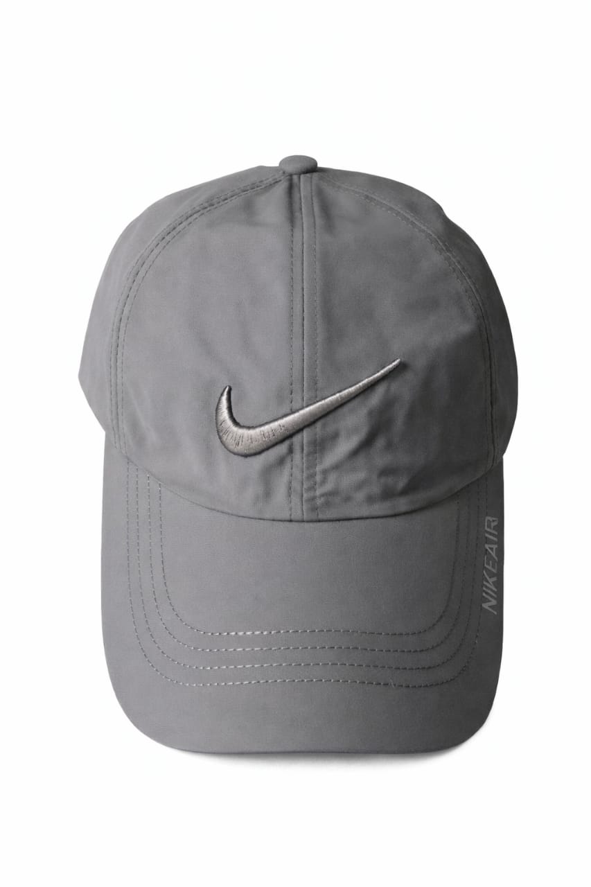 Grey Nike Dri-FIT Cap with Silver Swoosh