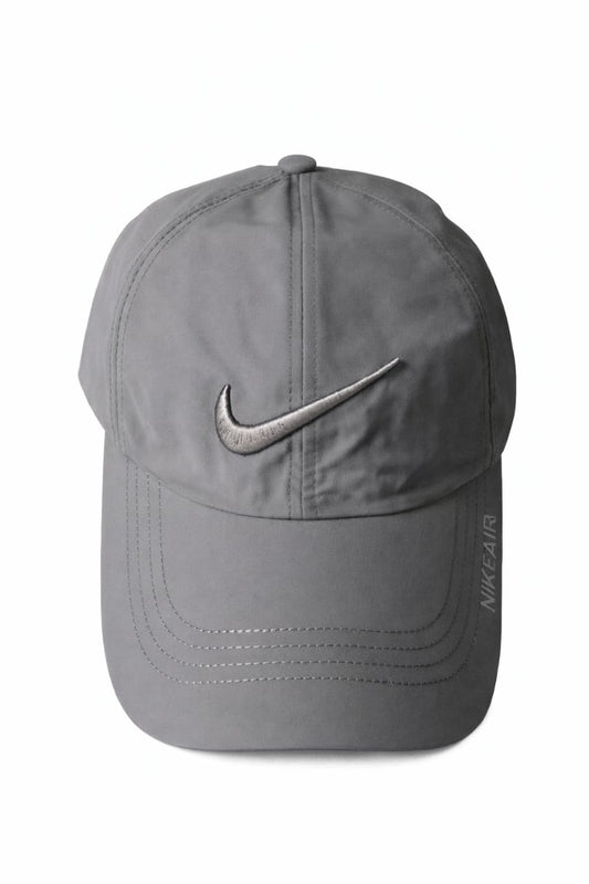 Grey Nike Dri-FIT Cap with Silver Swoosh